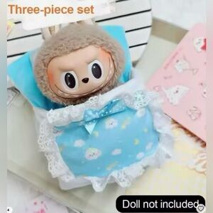 Cute Blue Labubu Bed Set-DOLL NOT INCLUDED